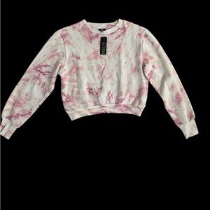 AFRM FOSSI PINK Cropped Sweatshirt NWT. Size Small $30